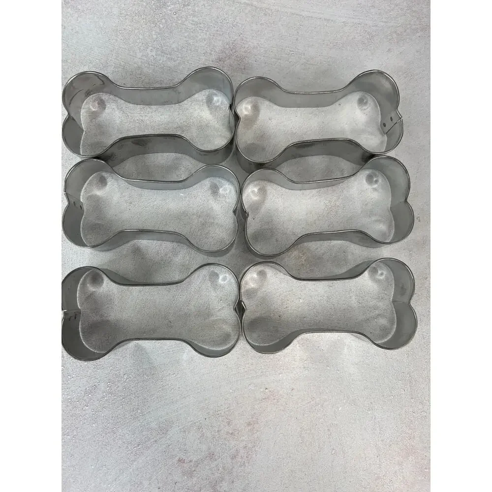 Dog Treat Cookie Cutters Dog Bone 4” Set‎ of 6